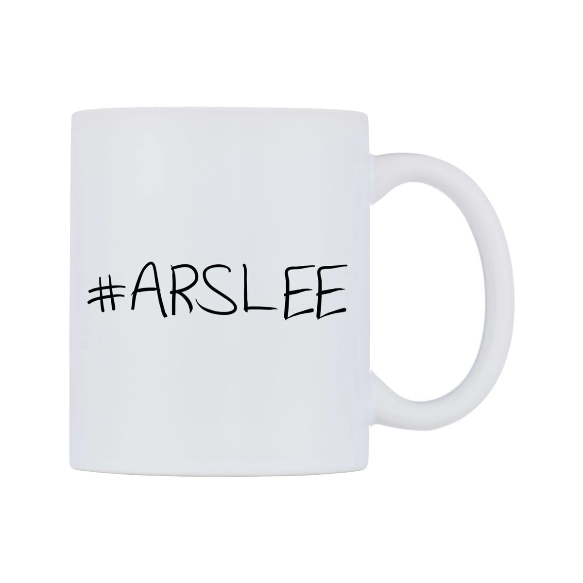 ARSLEE Mug — mug, left side, on a white background