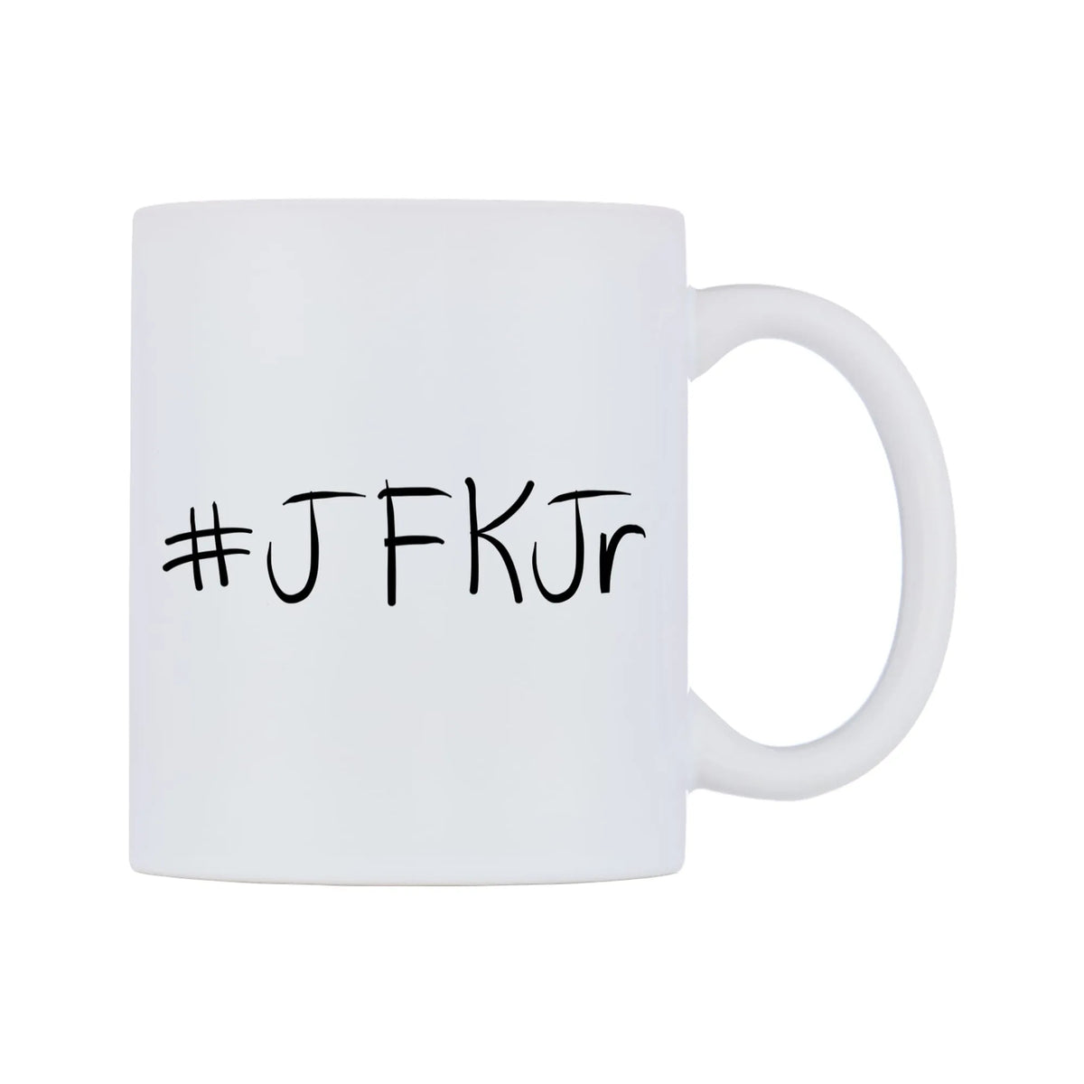 JFKJr Mug — mug, left side, on a white background