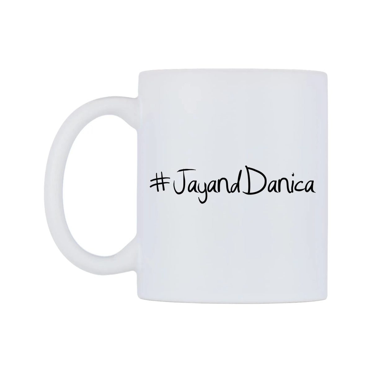 JayandDanica Mug — mug, right side, on a white background