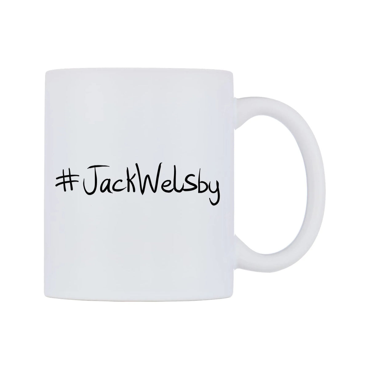 JackWelsby Mug — mug, left side, on a white background