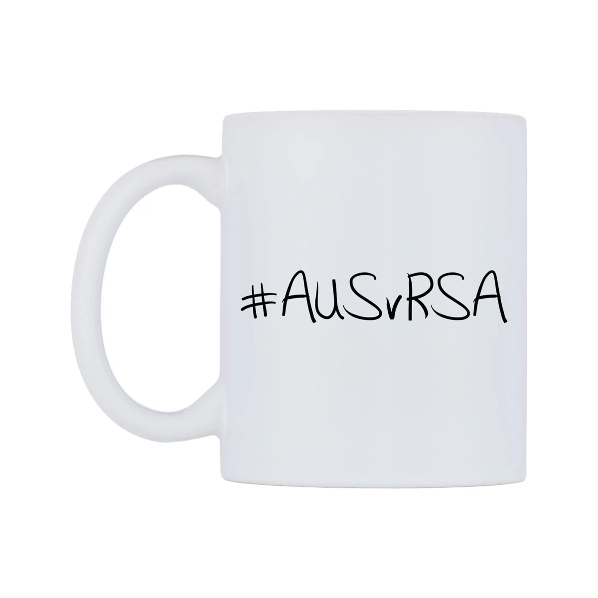 AUSvRSA Mug — mug, right side, on a white background