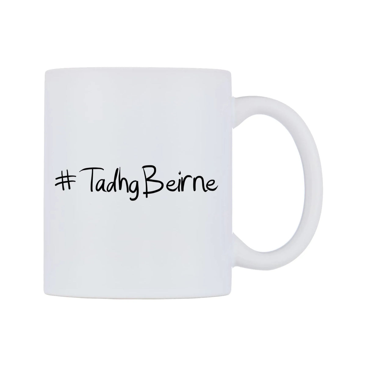 TadhgBeirne Mug — mug, left side, on a white background