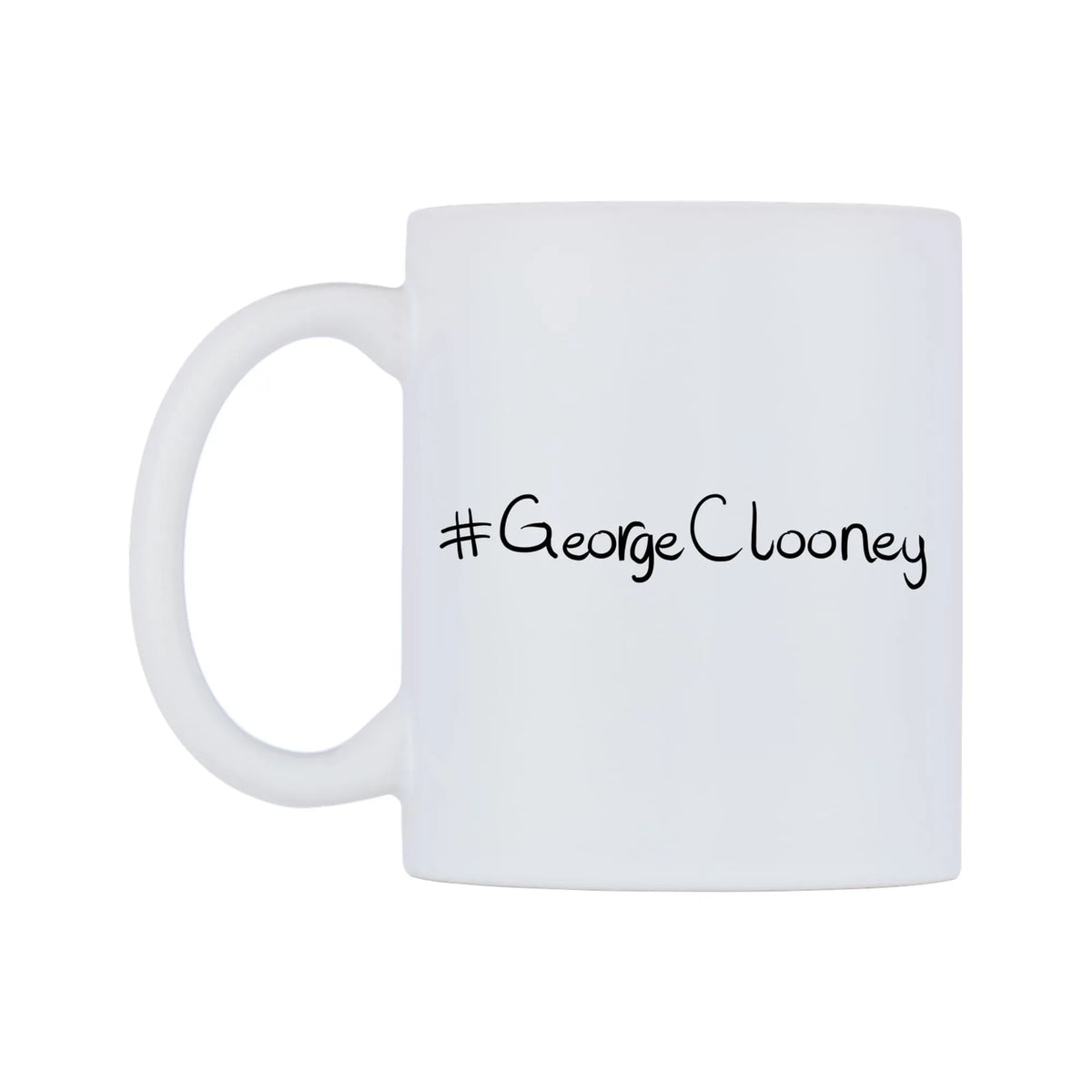 GeorgeClooney Mug — mug, right side, on a white background