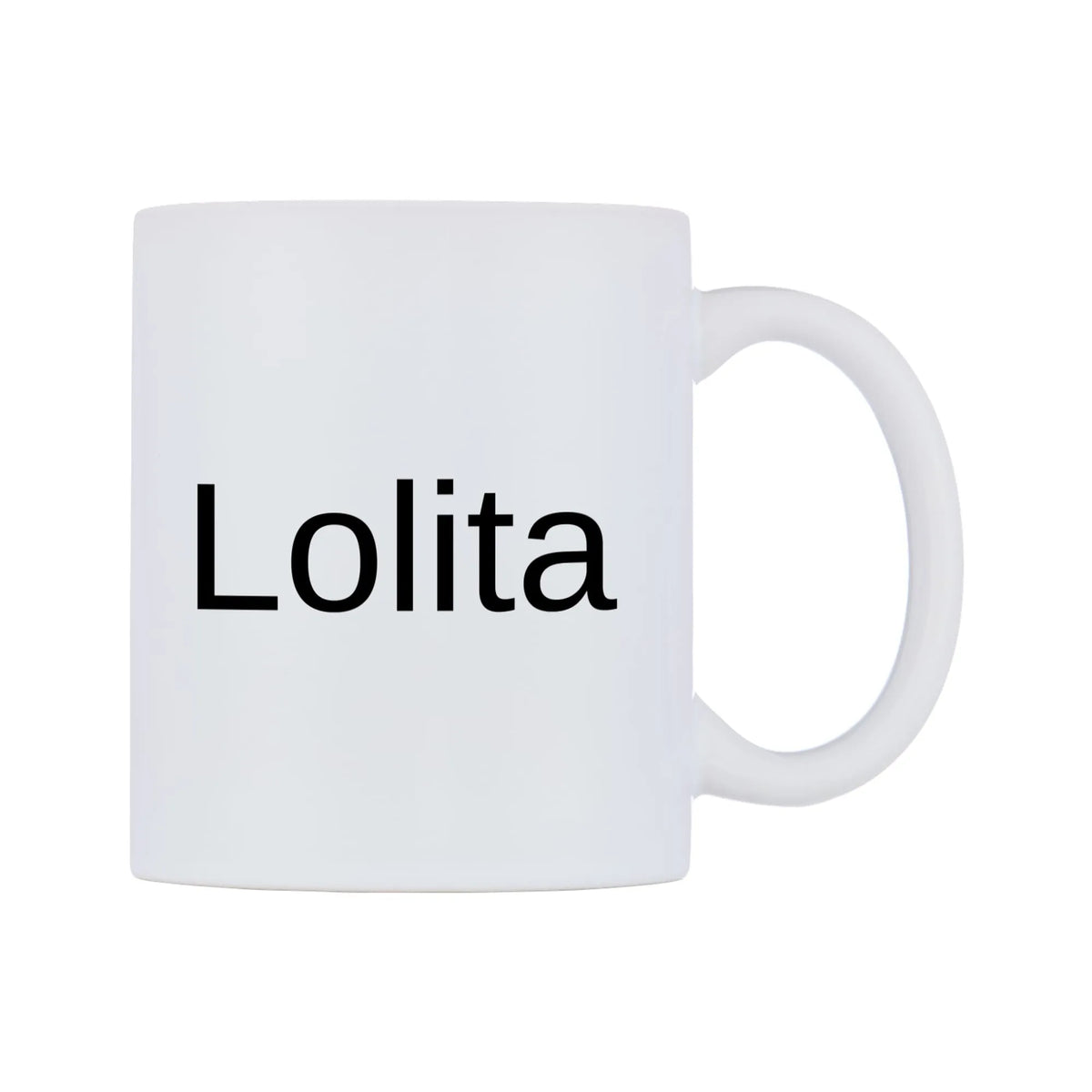 Lolita Mug — mug, left side, on a white background