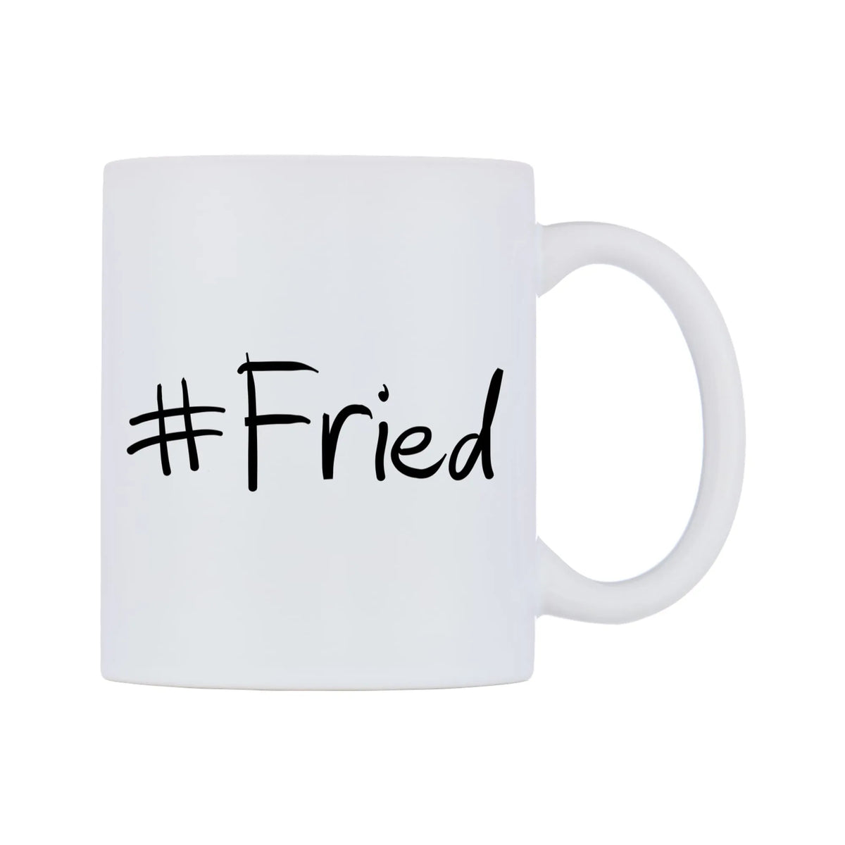Fried Mug — mug, left side, on a white background