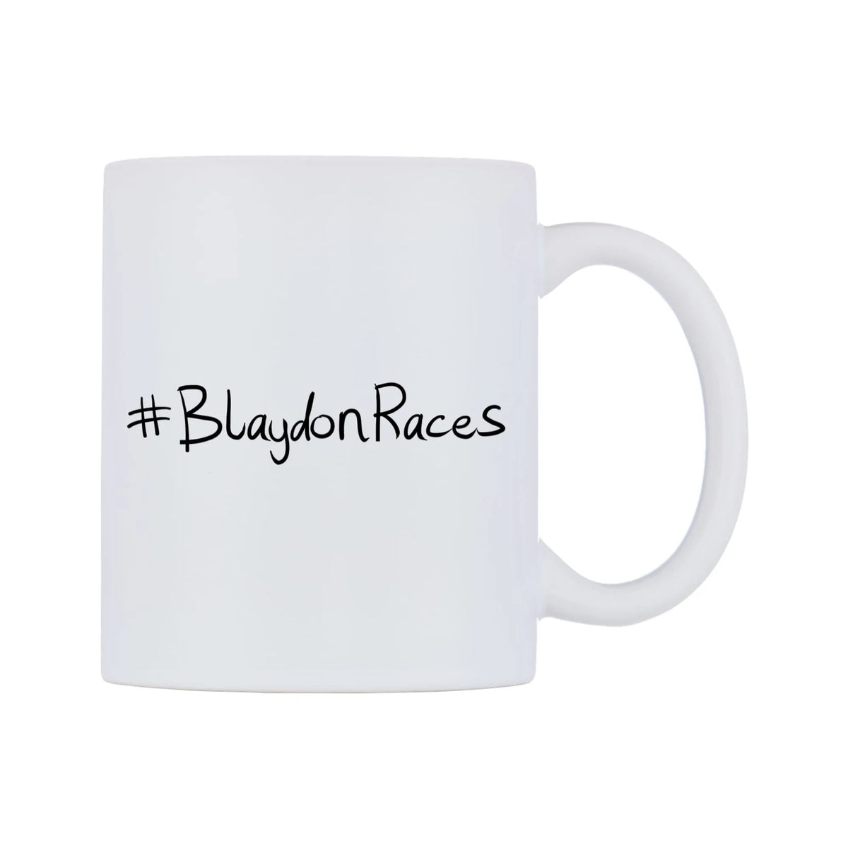 BlaydonRaces Mug — mug, left side, on a white background