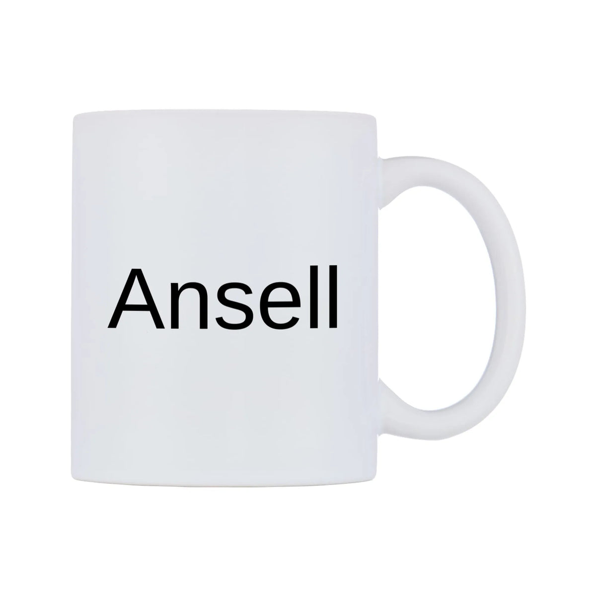 Ansell Mug — mug, left side, on a white background