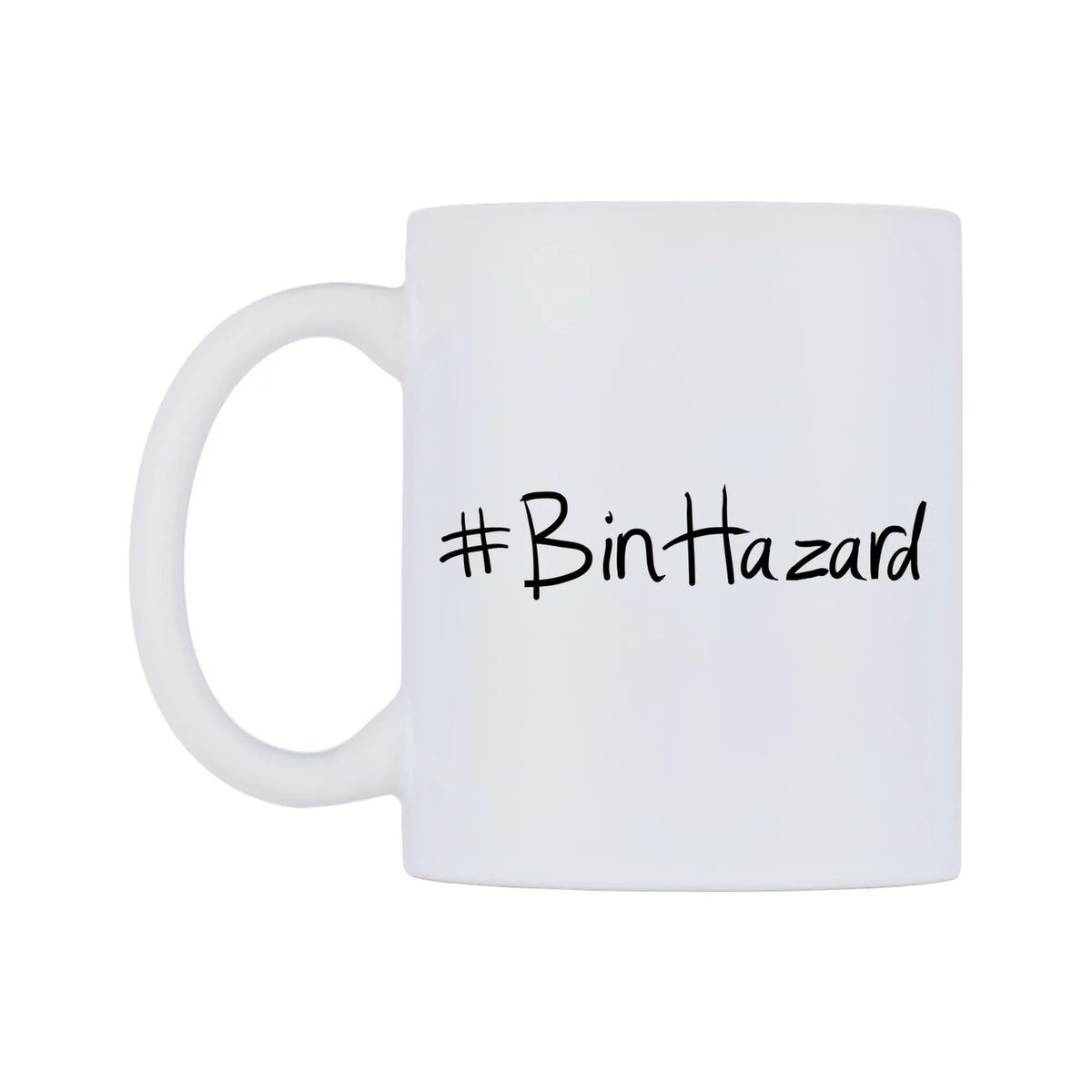 BinHazard Mug — mug, right side, on a white background