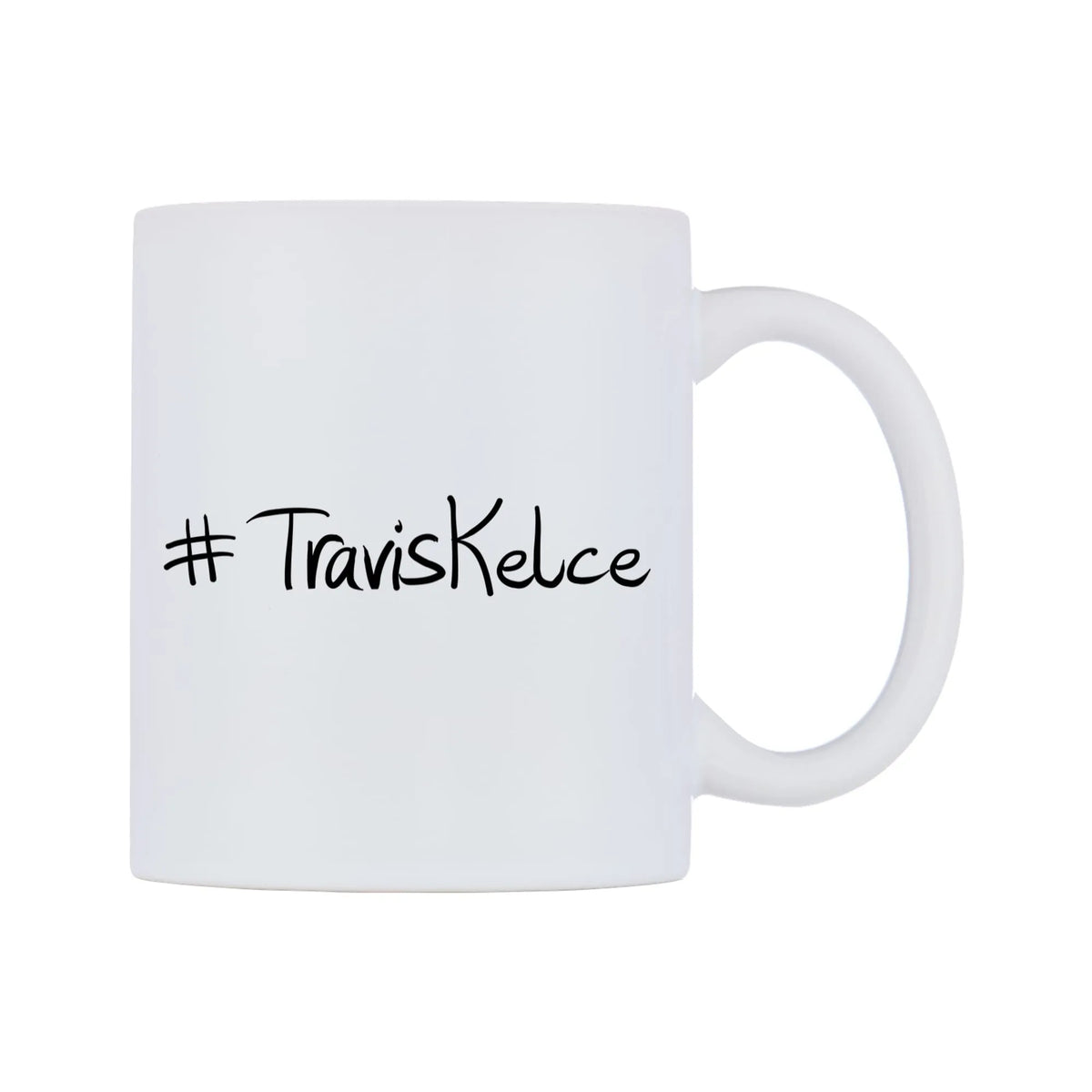 TravisKelce Mug — mug, left side, on a white background