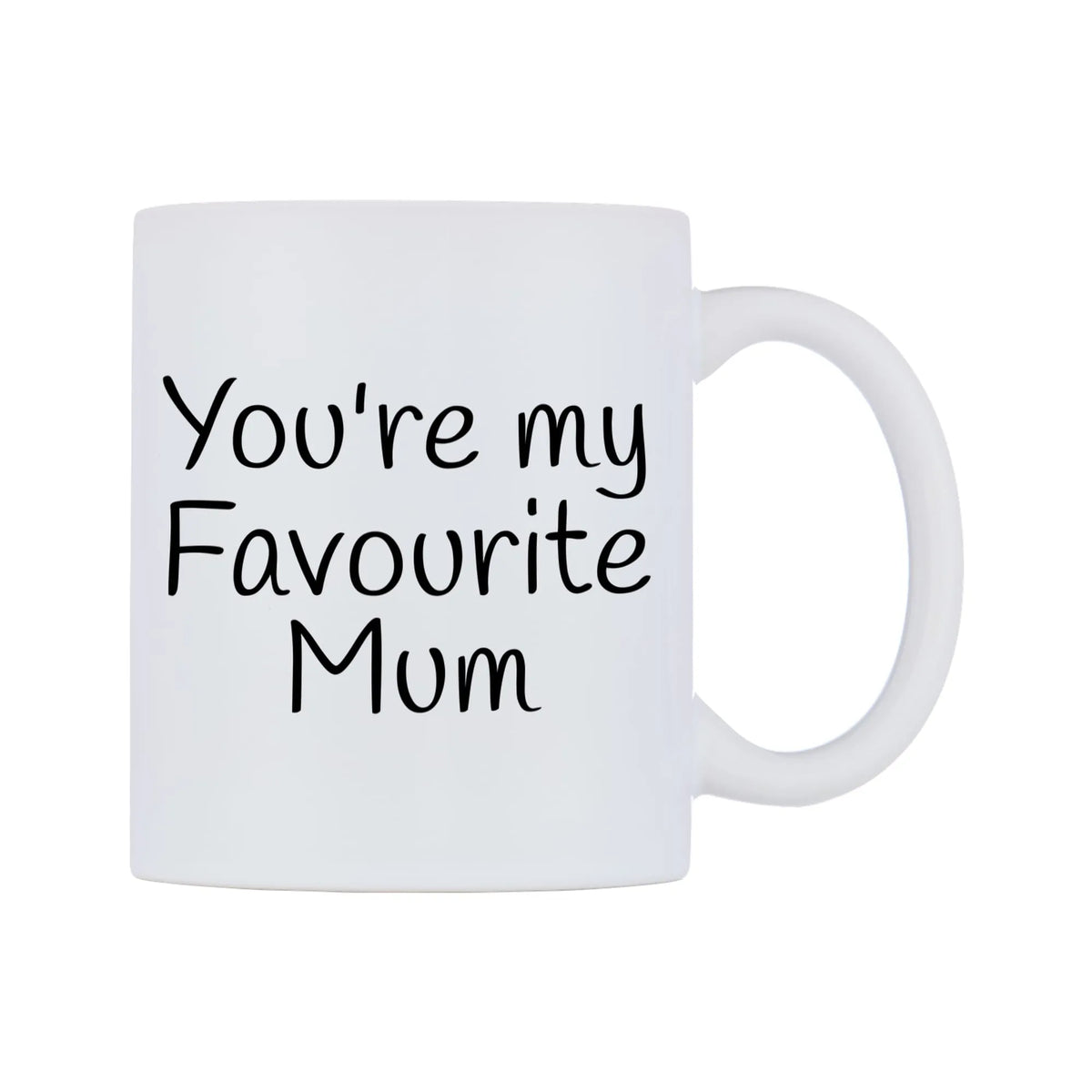 You're My Favourite Mum Mug — mug, left side, on a white background