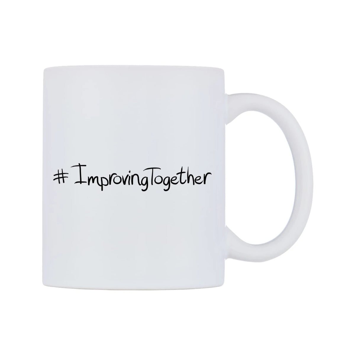 ImprovingTogether Mug — mug, left side, on a white background