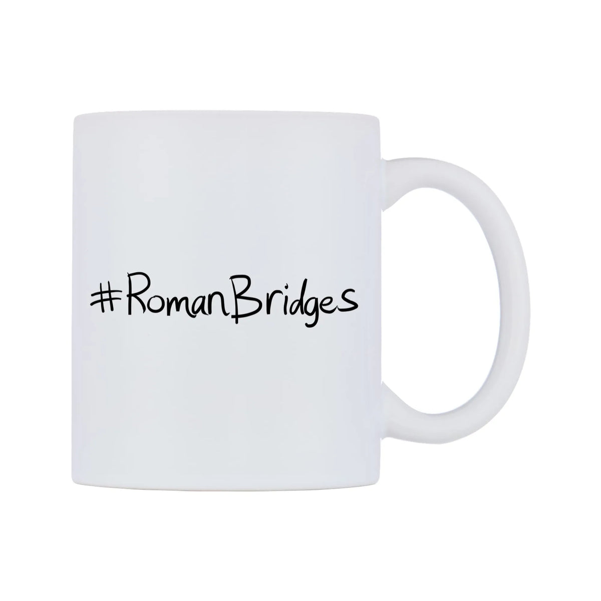RomanBridges Mug — mug, left side, on a white background