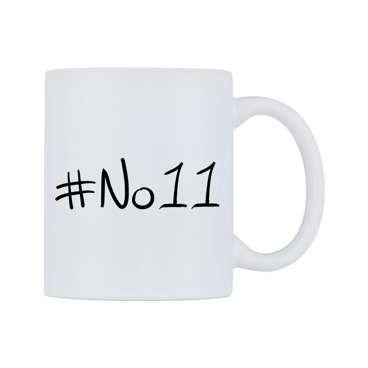 No11 Mug — mug, left side, on a white background