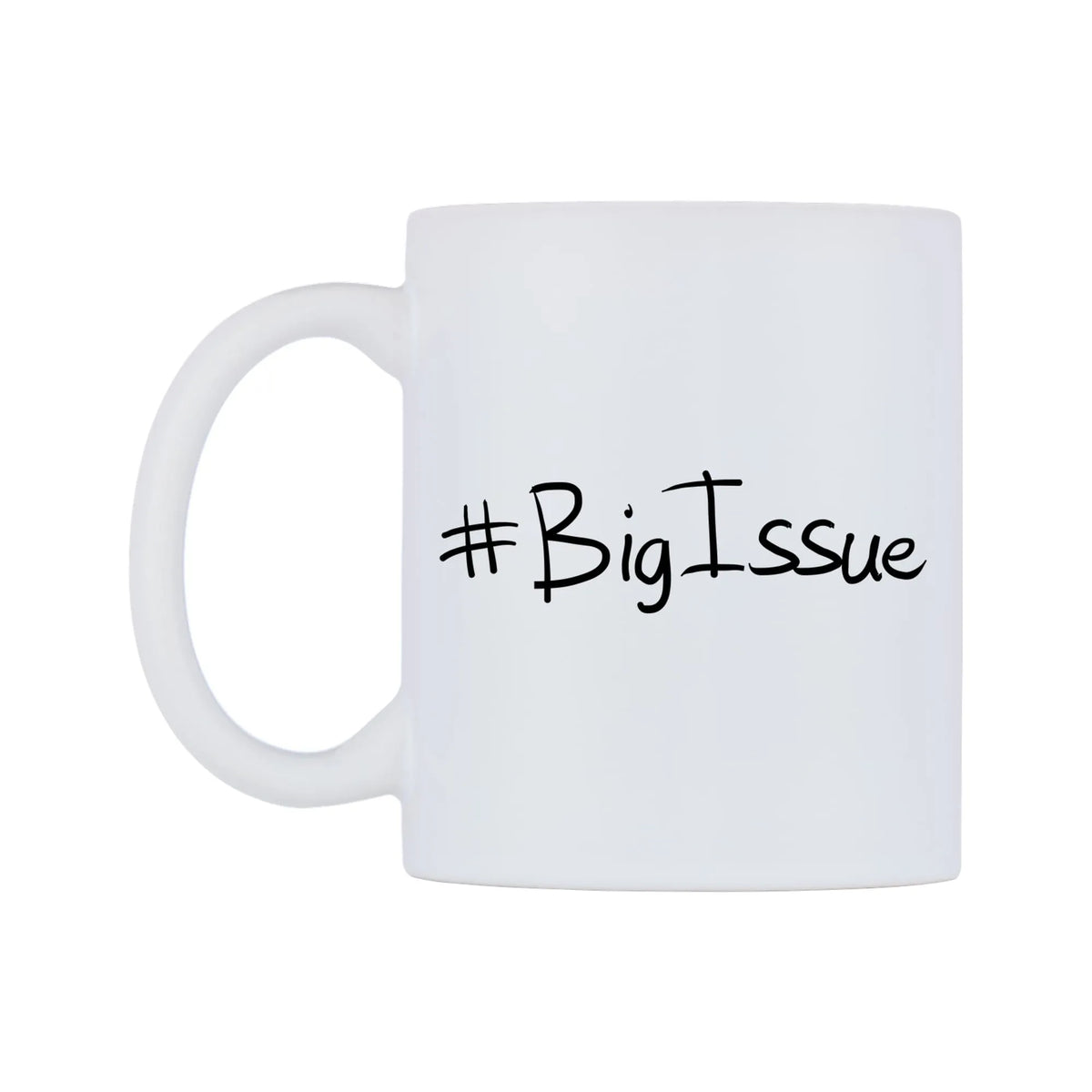 BigIssue Mug — mug, right side, on a white background