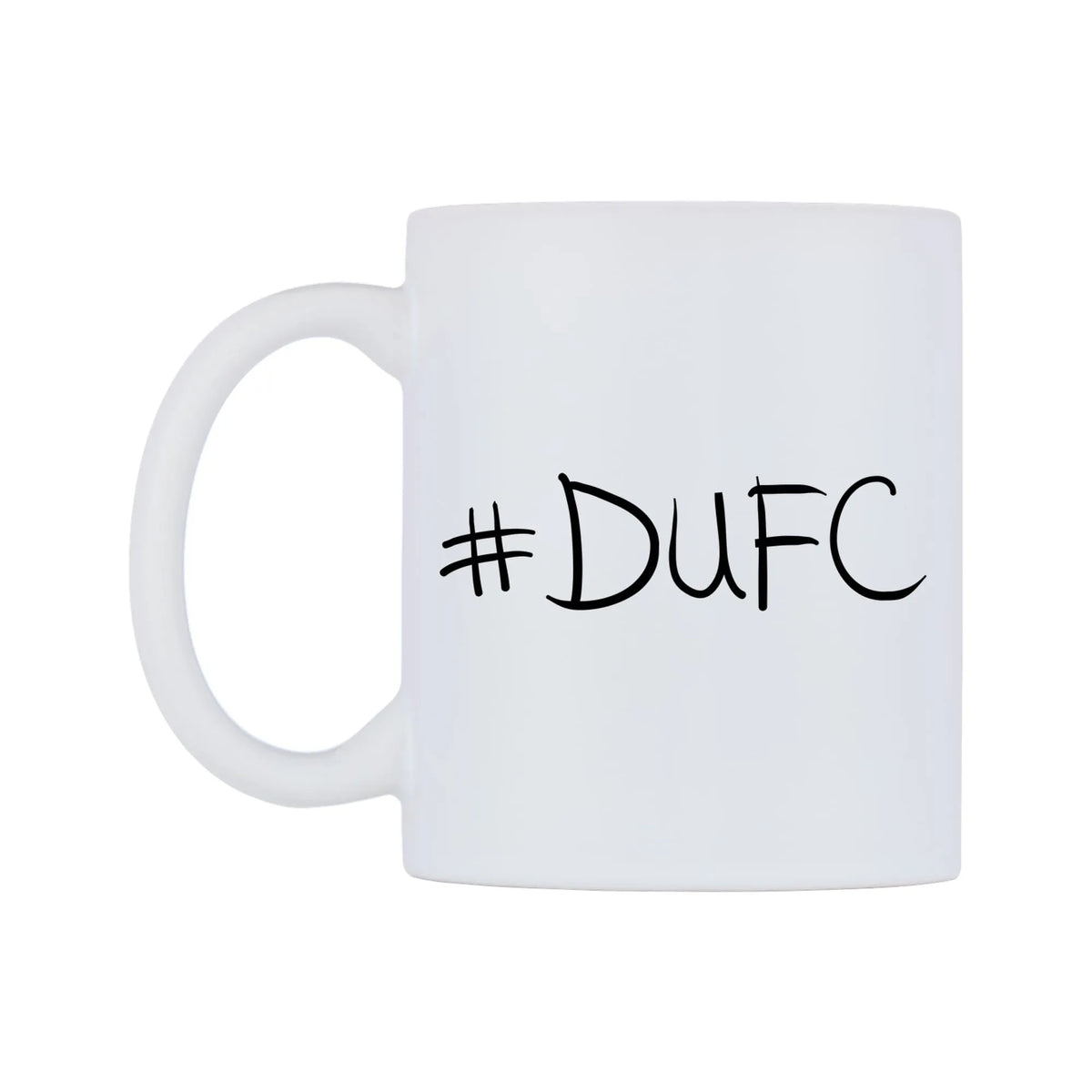 DUFC Mug — mug, right side, on a white background