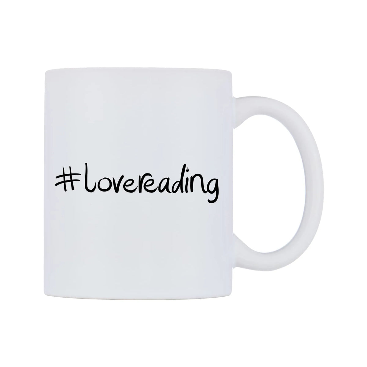 lovereading Mug — mug, left side, on a white background