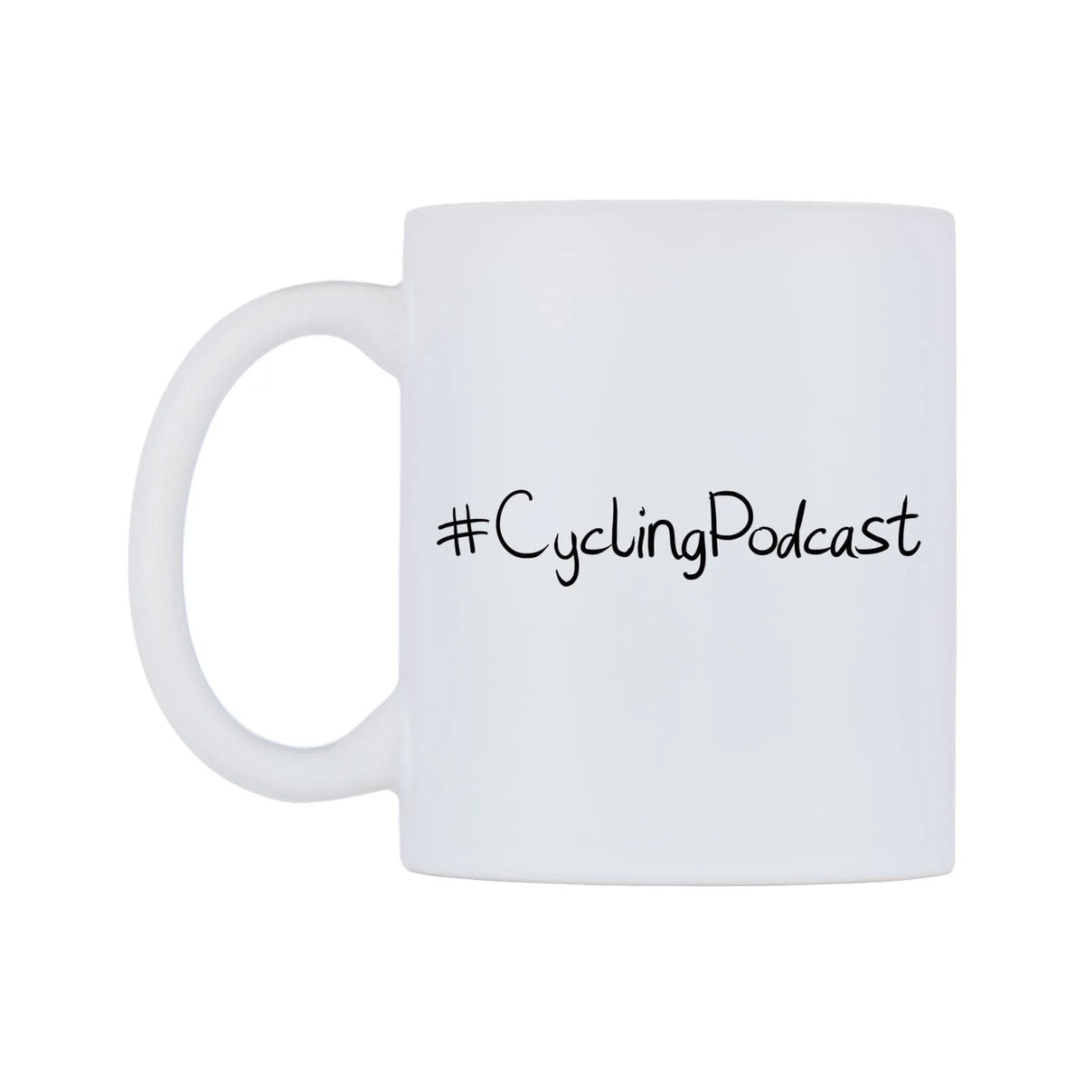 CyclingPodcast Mug — mug, right side, on a white background