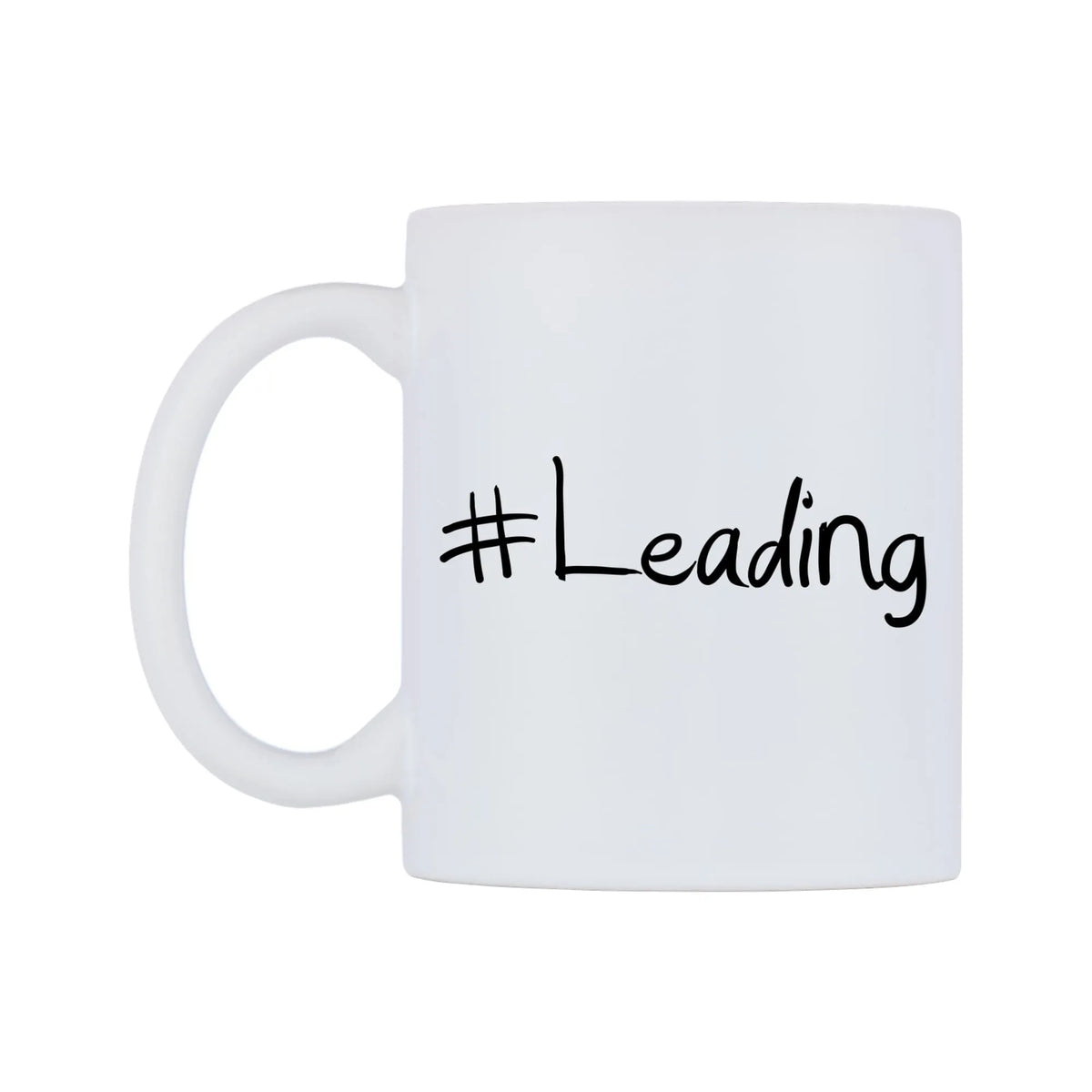Leading Mug — mug, right side, on a white background