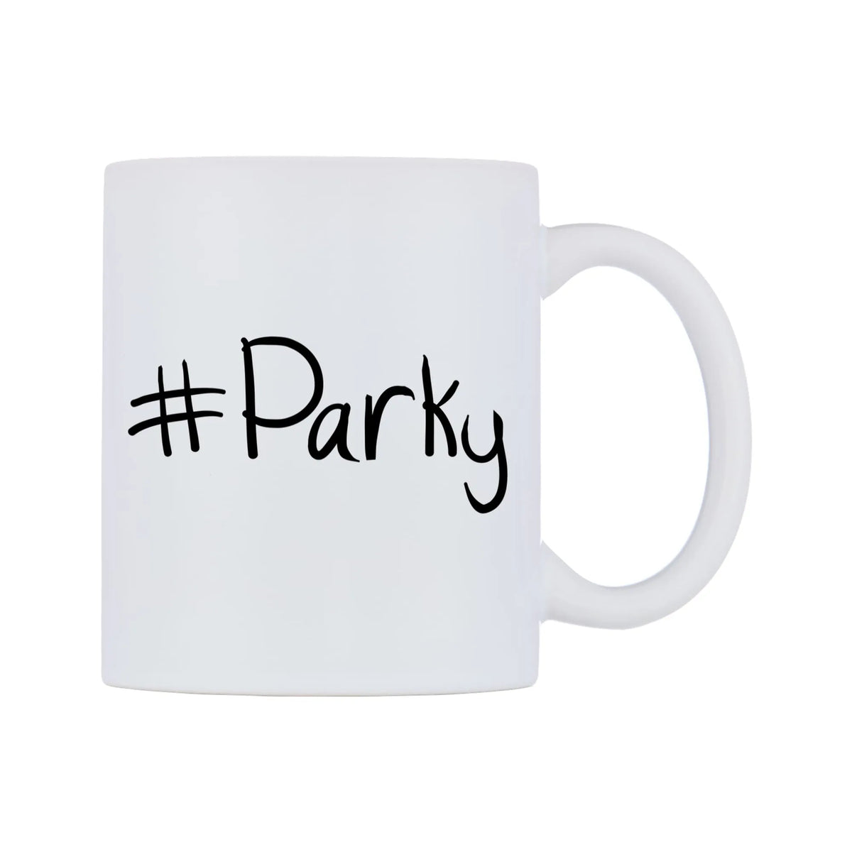 Parky Mug — mug, left side, on a white background