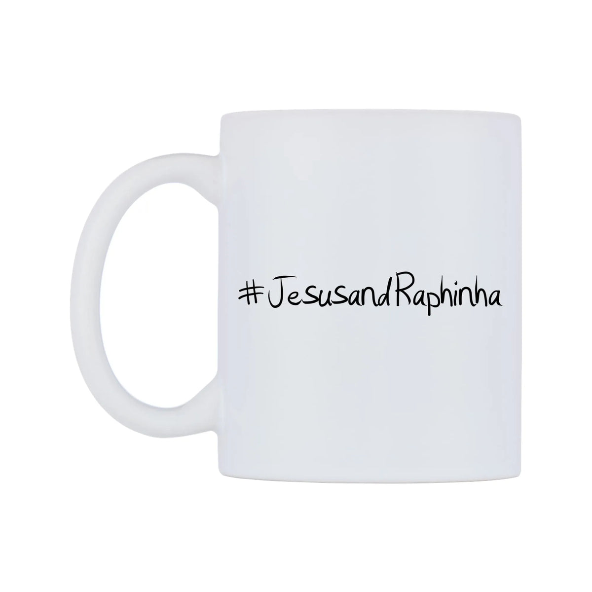 JesusandRaphinha Mug — mug, right side, on a white background