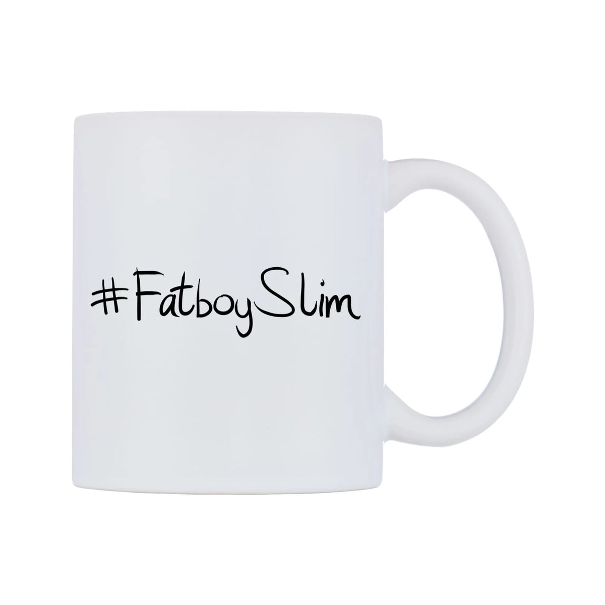 FatboySlim Mug — mug, left side, on a white background