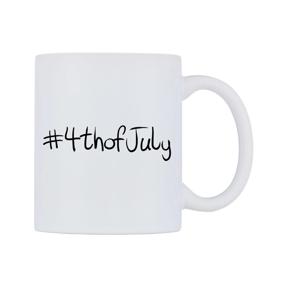 number 4thofJuly Mug — mug, left side, on a white background