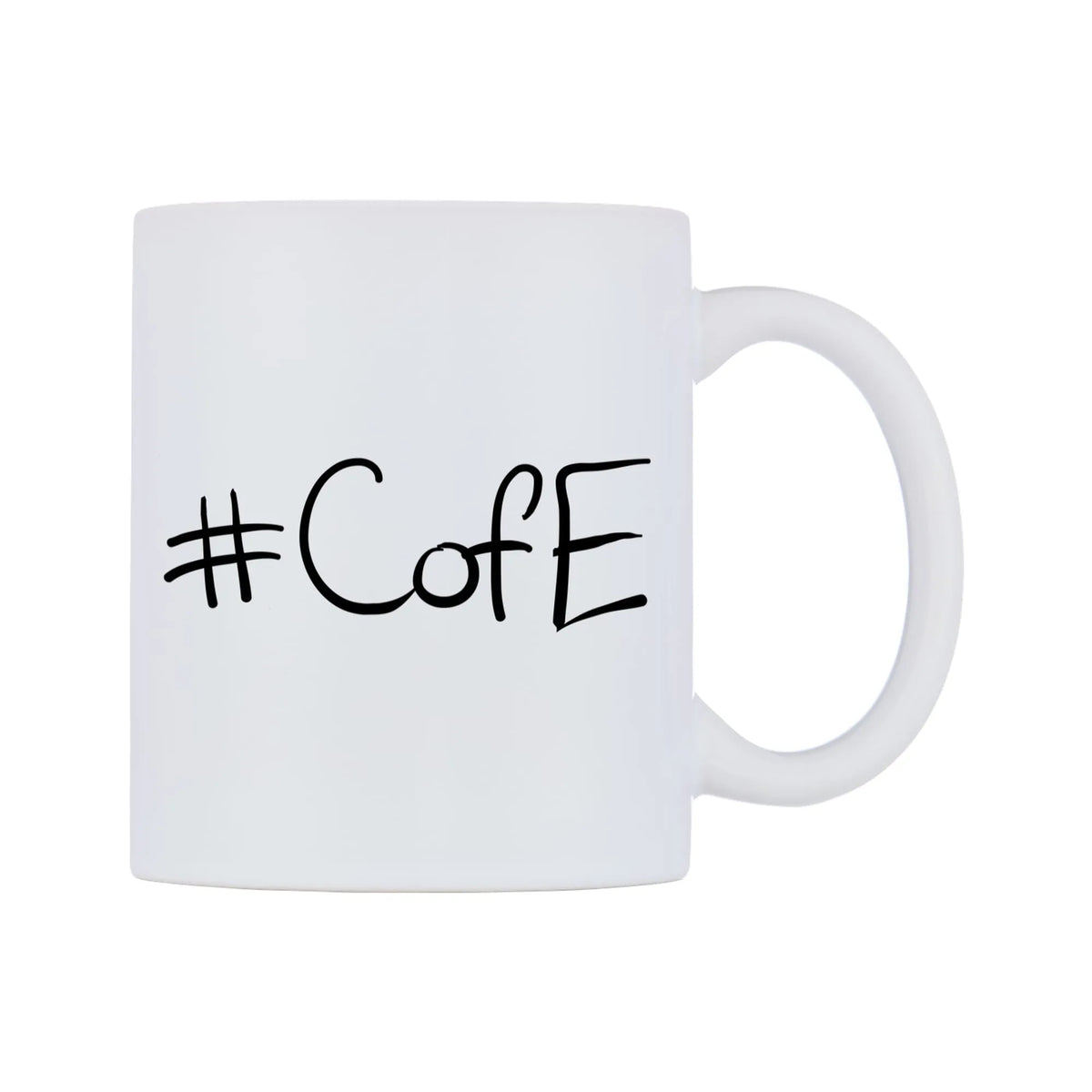 CofE Mug — mug, left side, on a white background