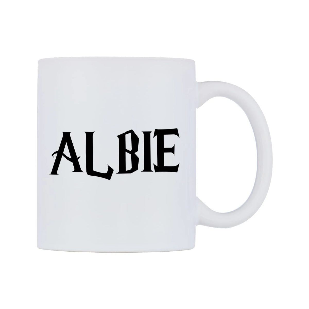 Albie - Wizard Themed Mug — mug, left side, on a white background