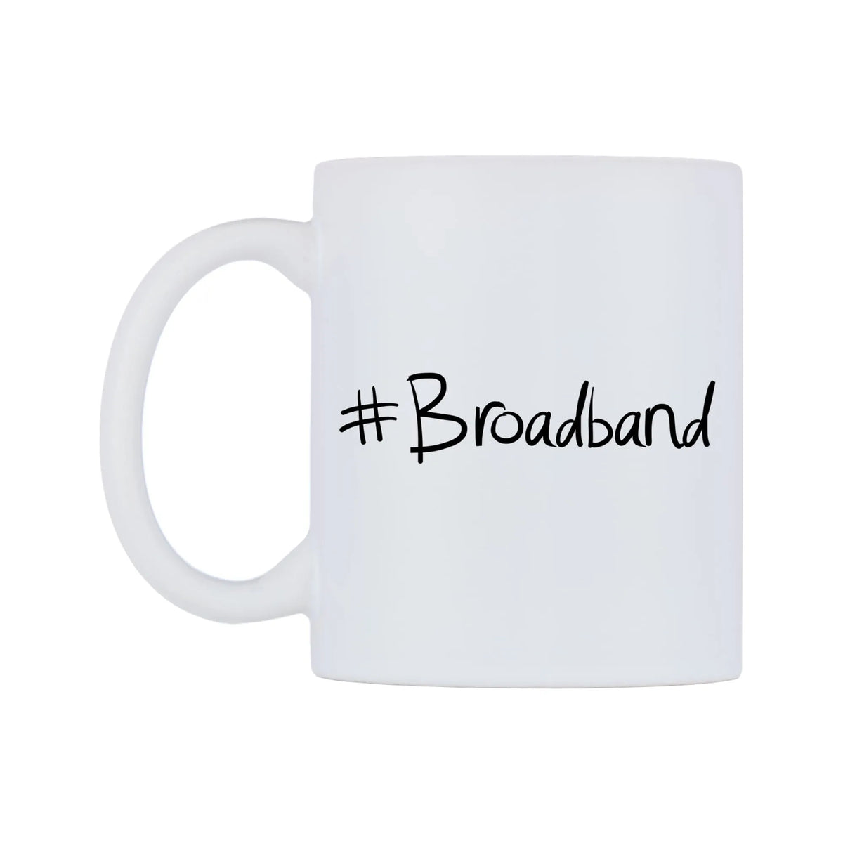 Broadband Mug — mug, right side, on a white background