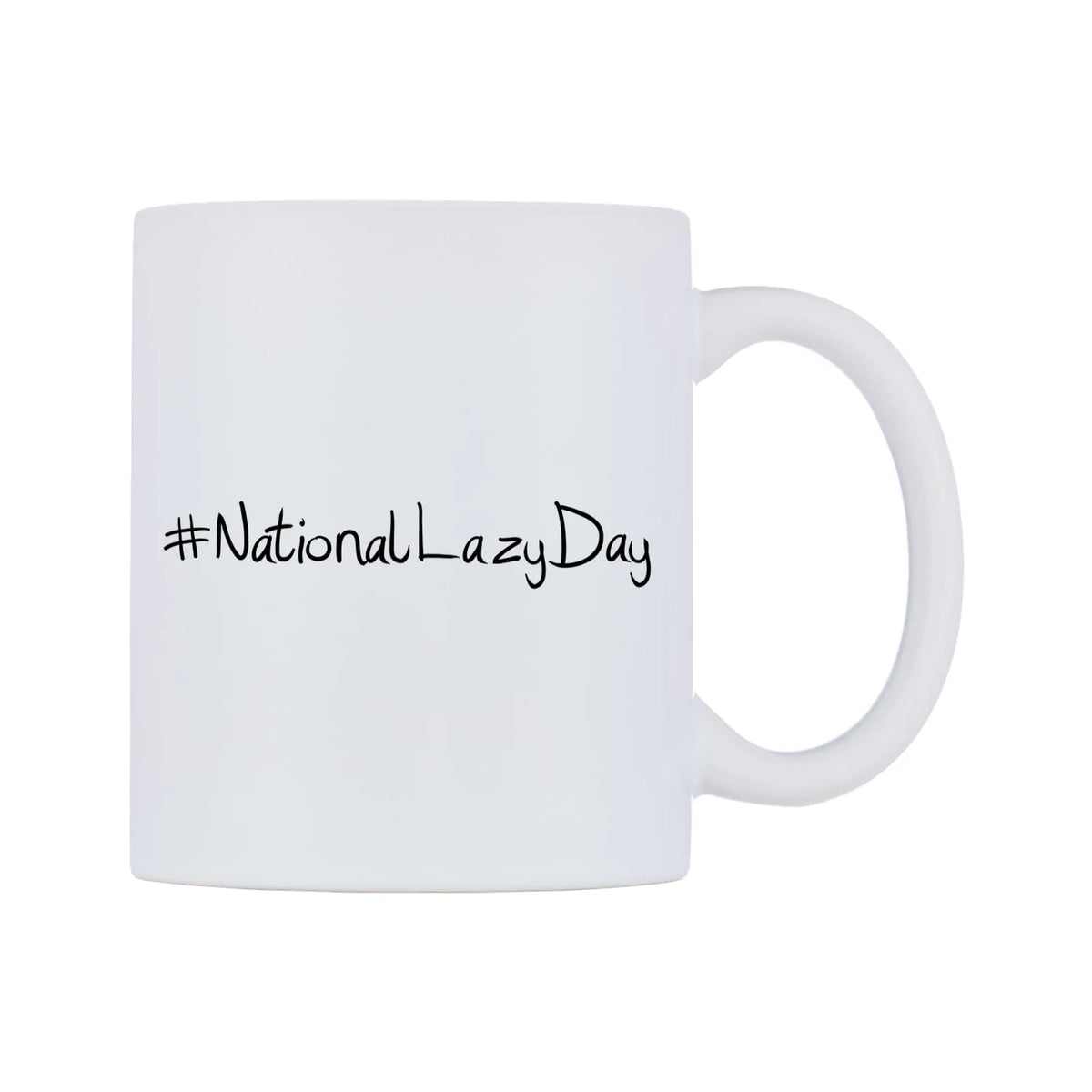 NationalLazyDay Mug — mug, left side, on a white background
