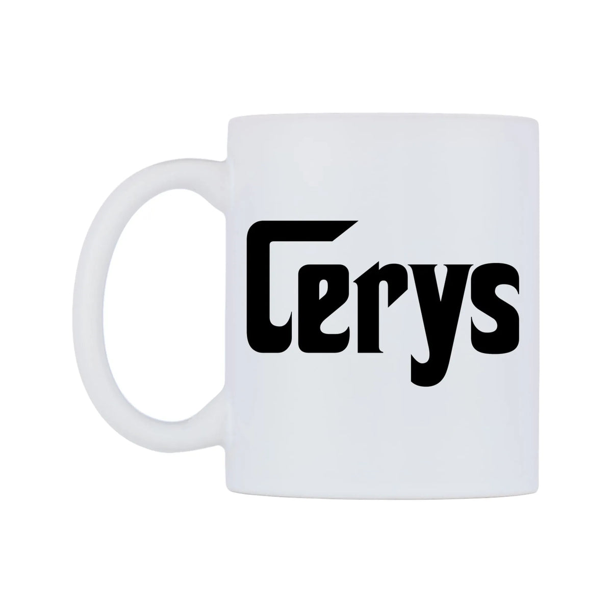 Cerys - Godfather Themed Mug — white 11oz gloss mug, right side, on a white background