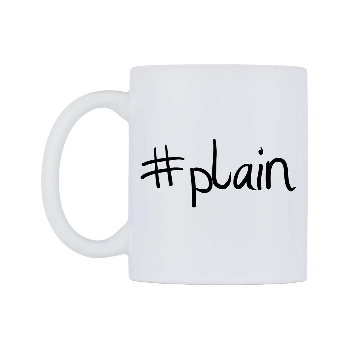 plain Mug — mug, right side, on a white background
