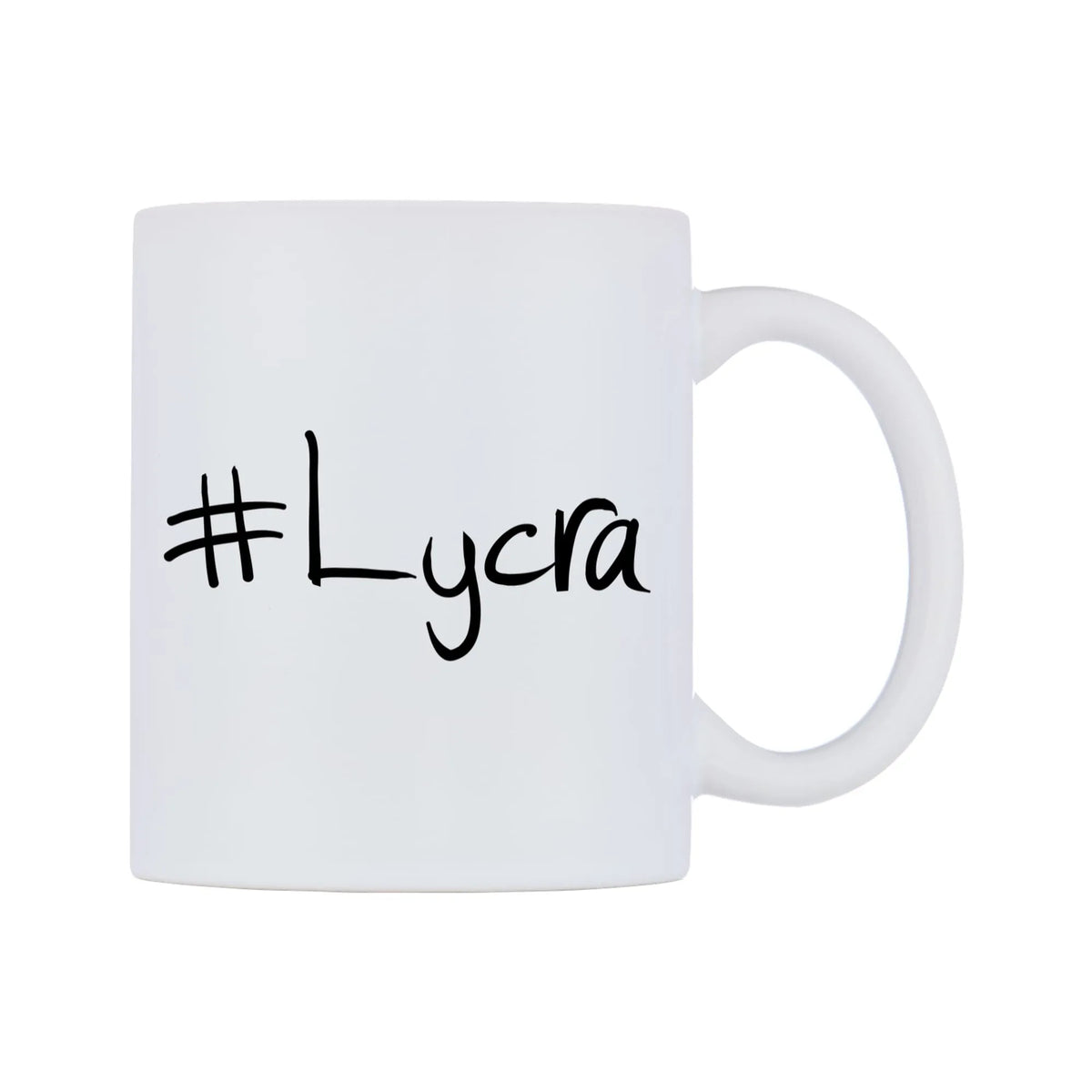Lycra Mug — mug, left side, on a white background