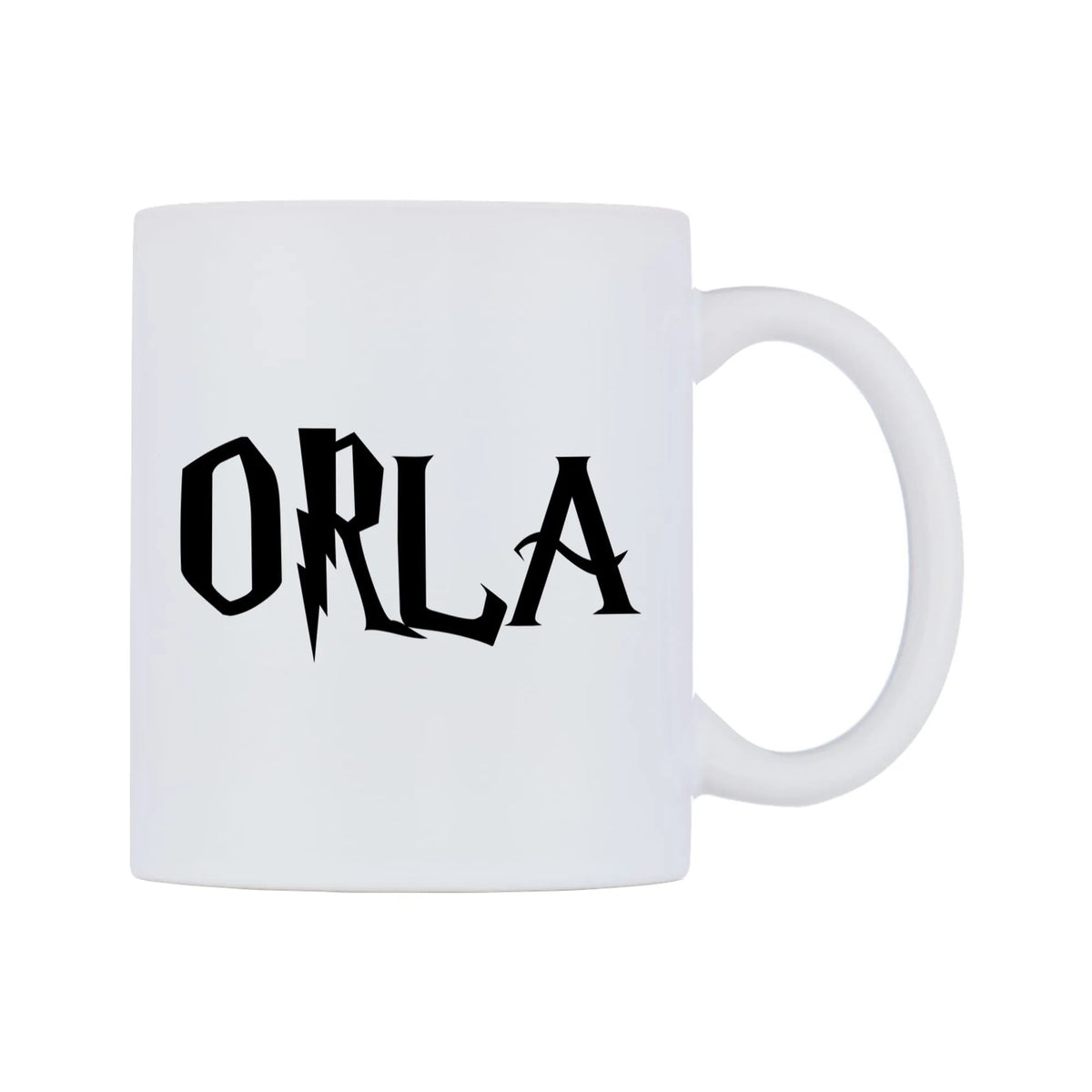 Orla - Wizard Themed Mug — white 11oz gloss mug, left side, on a white background