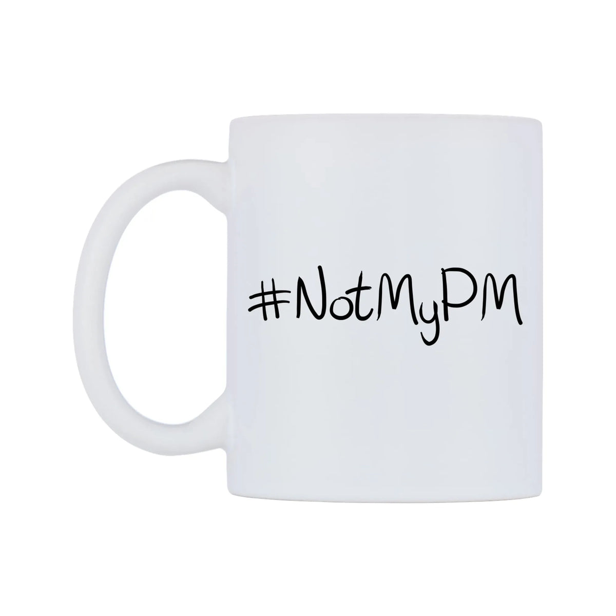 NotMyPM Mug — mug, right side, on a white background