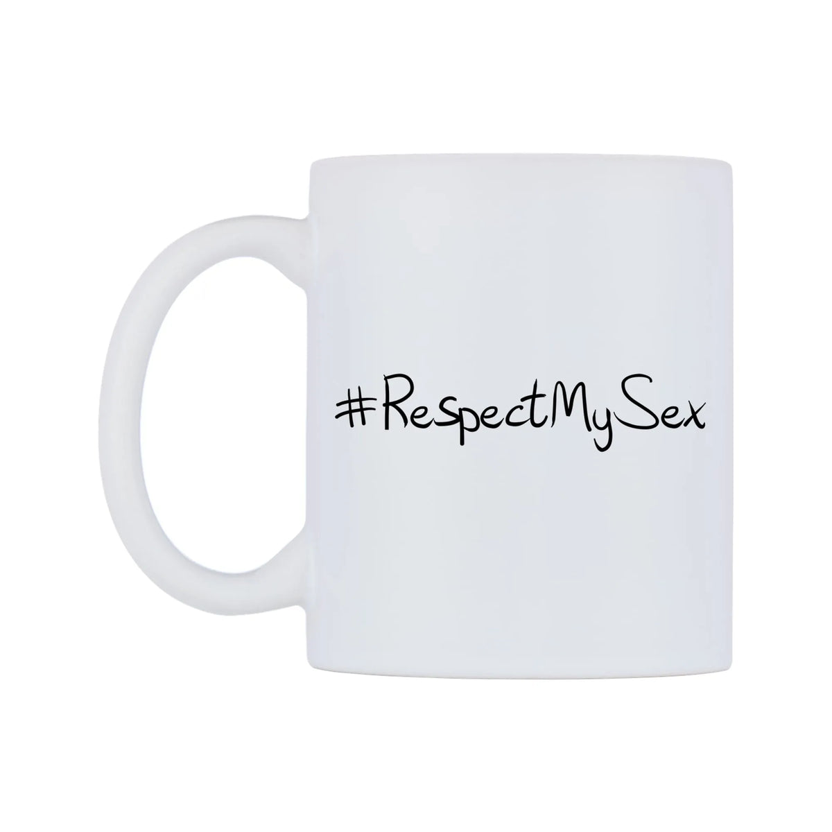 RespectMySex Mug — mug, right side, on a white background