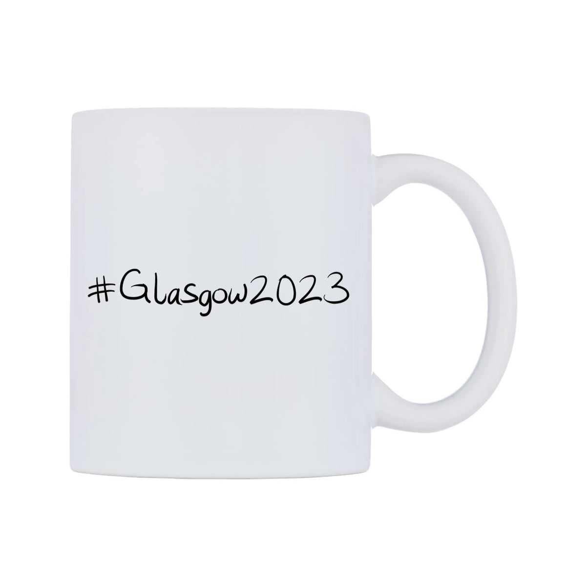 Glasgow2023 Mug — mug, left side, on a white background