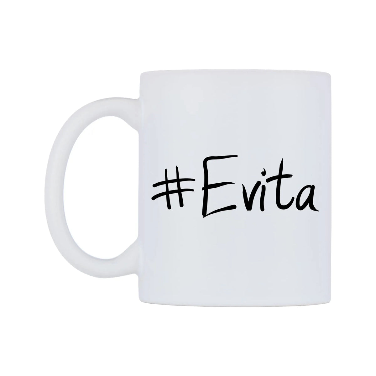 Evita Mug — mug, right side, on a white background