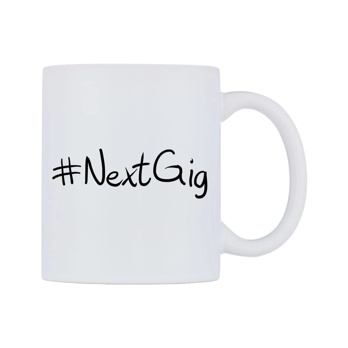 NextGig Mug — mug, left side, on a white background