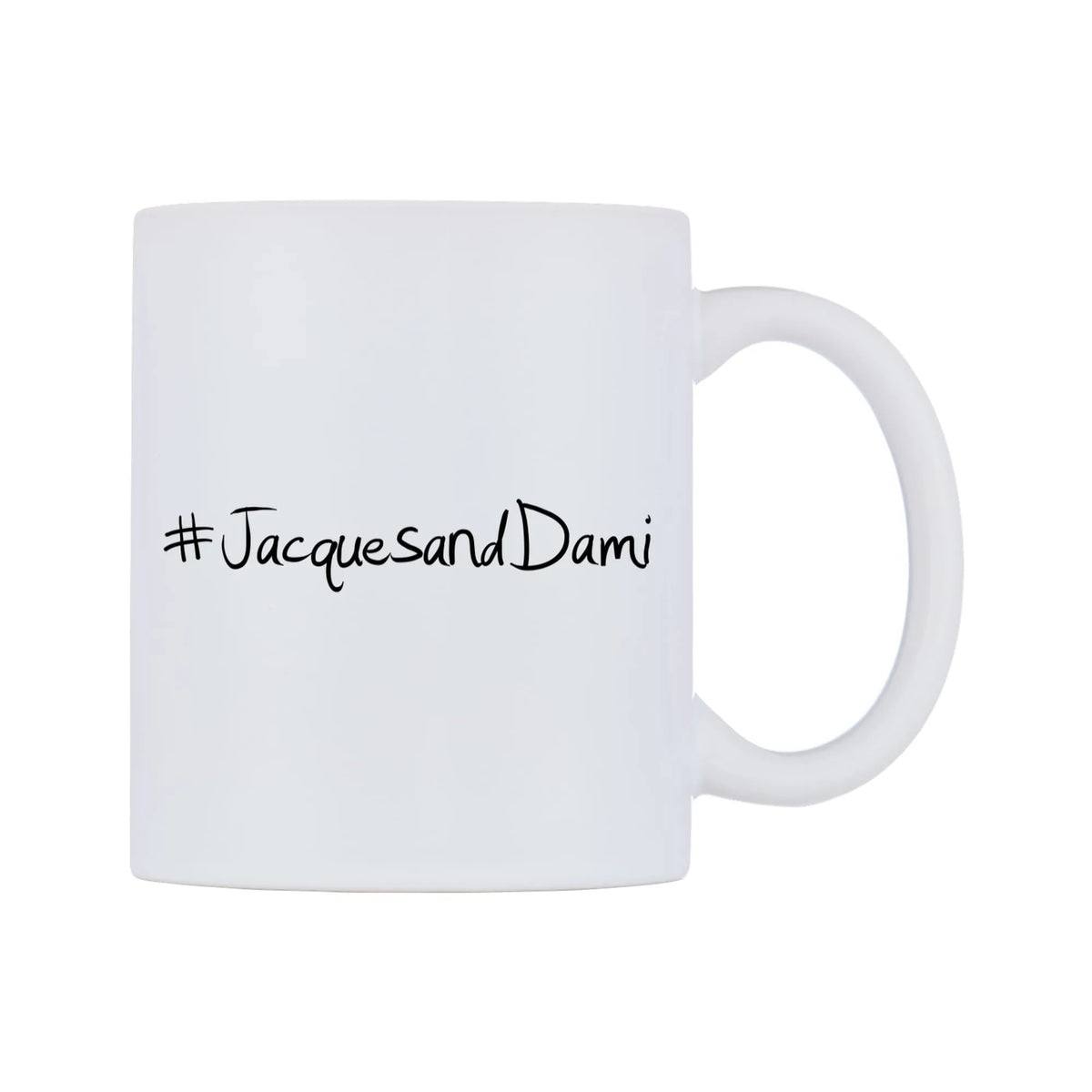 JacquesandDami Mug — mug, left side, on a white background