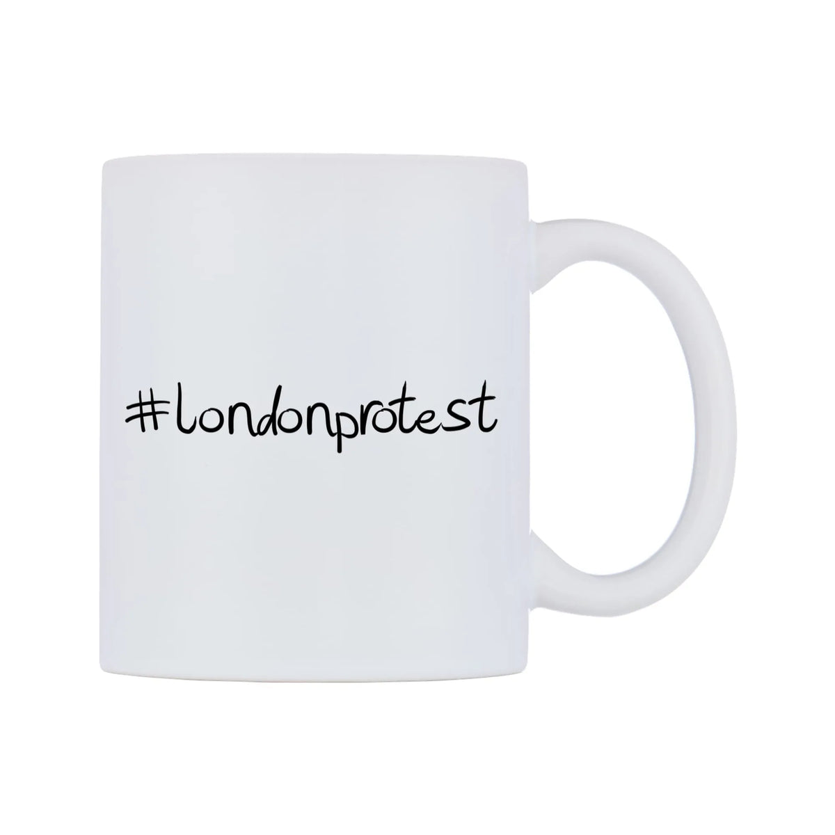 londonprotest Mug — mug, left side, on a white background