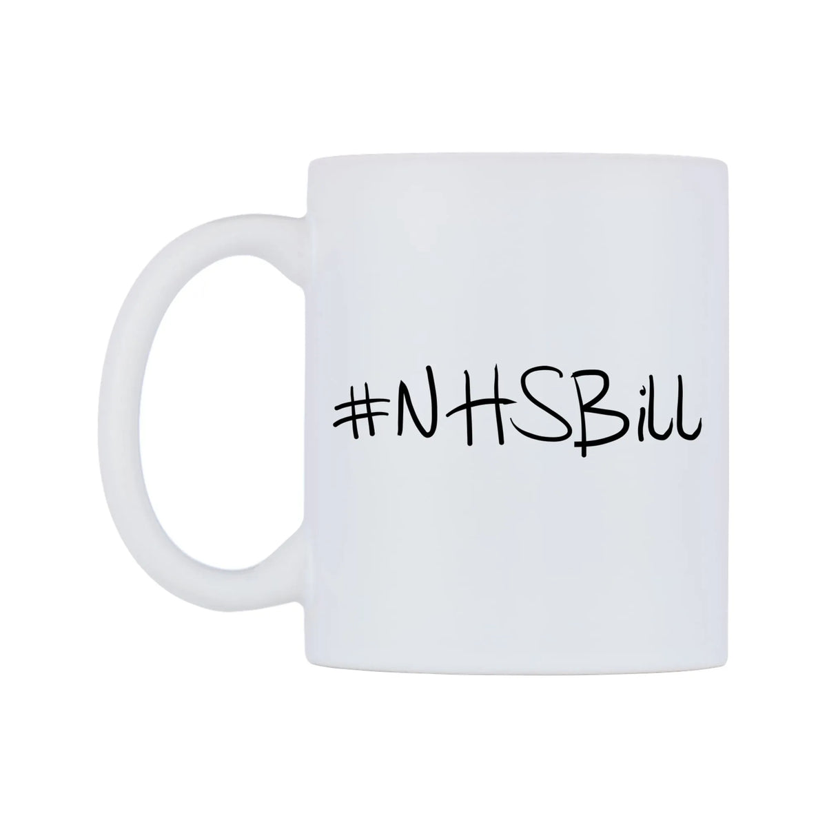 NHSBill Mug — mug, right side, on a white background