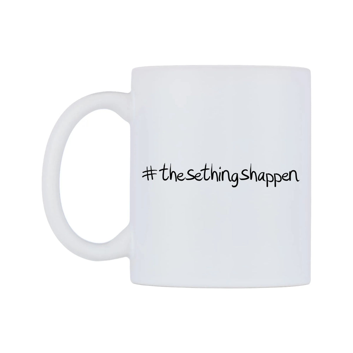 thesethingshappen Mug — mug, right side, on a white background
