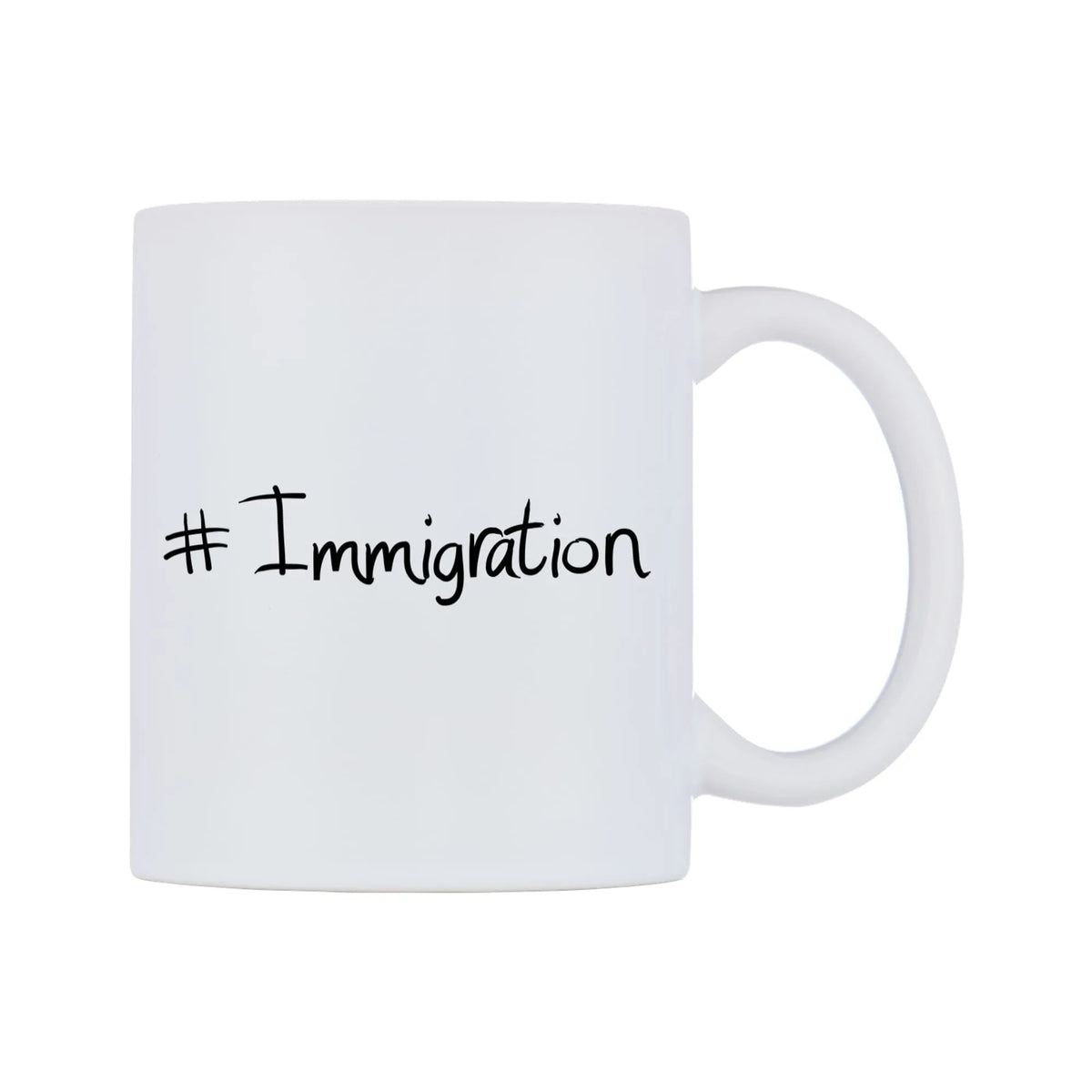 Immigration Mug — mug, left side, on a white background