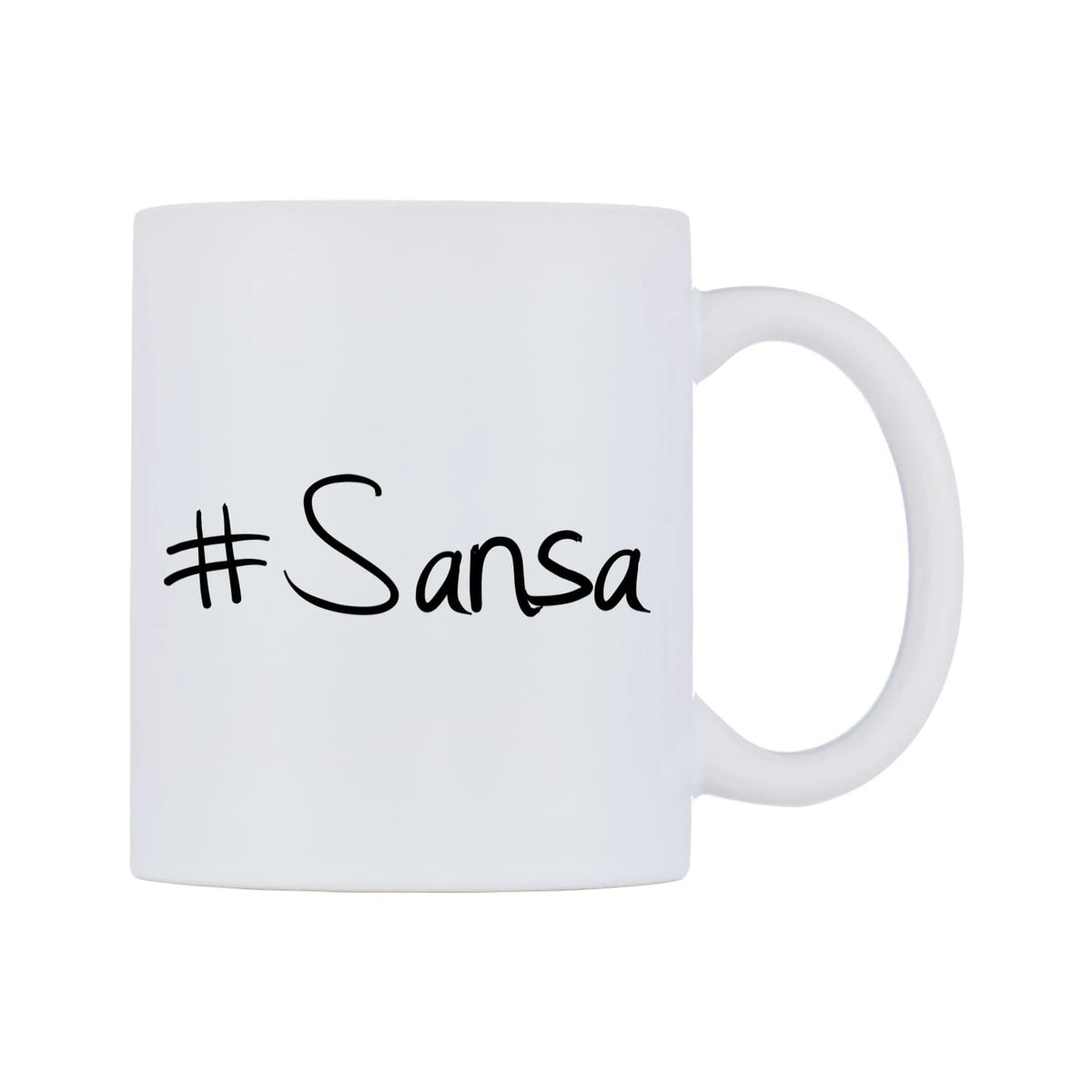 Sansa Mug — mug, left side, on a white background