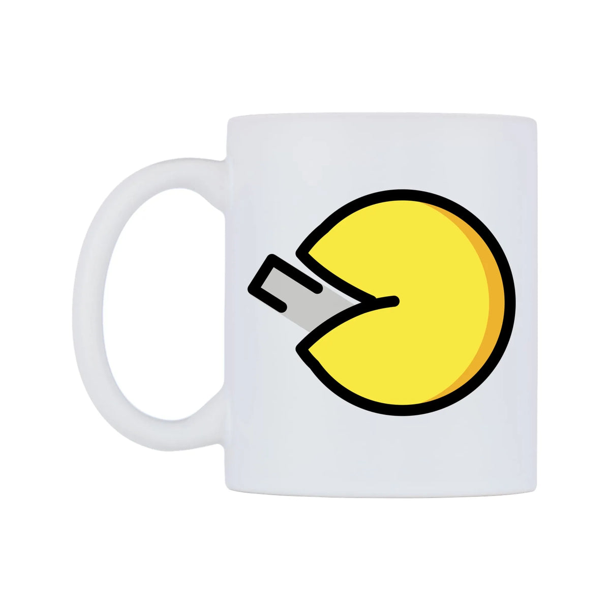 Fortune Cookie Emoji Mug — mug, right side, on a white background