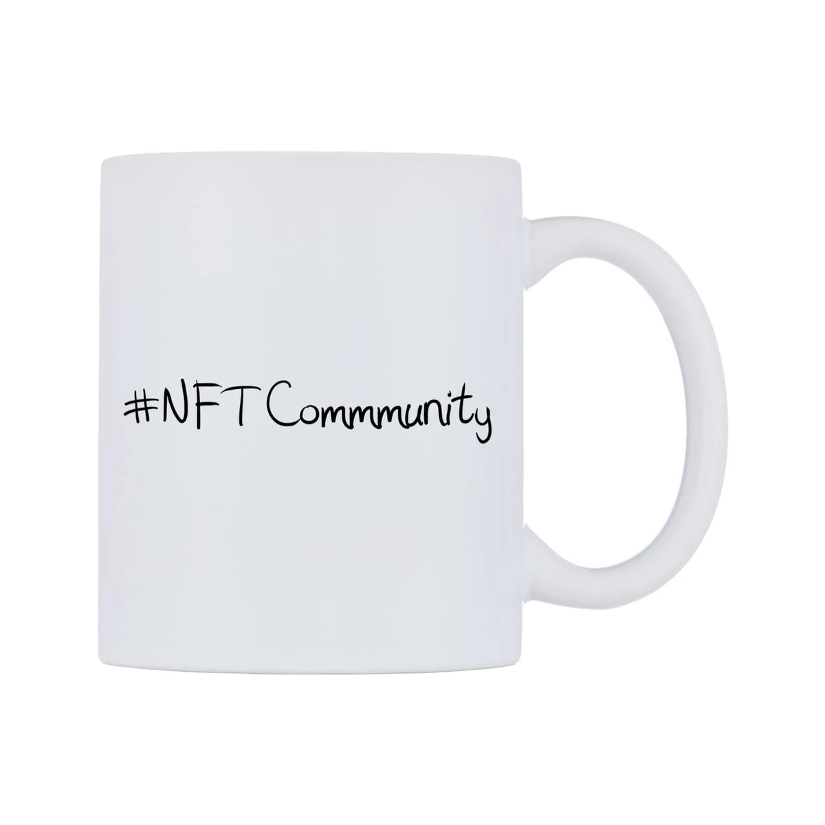 NFTCommmunity Mug — mug, left side, on a white background