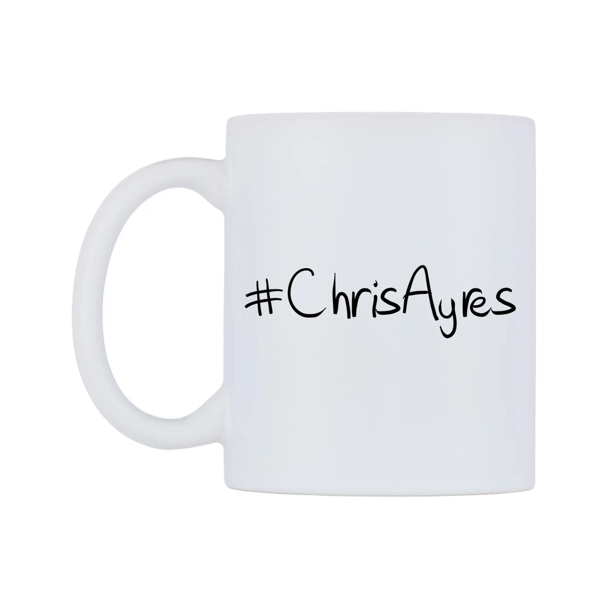 ChrisAyres Mug — mug, right side, on a white background