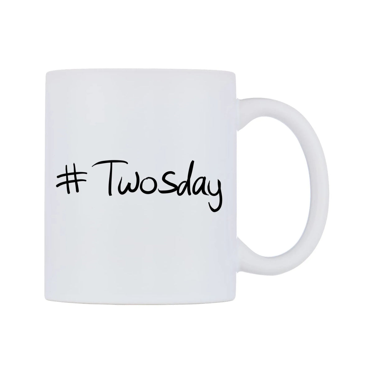 Twosday Mug — mug, left side, on a white background