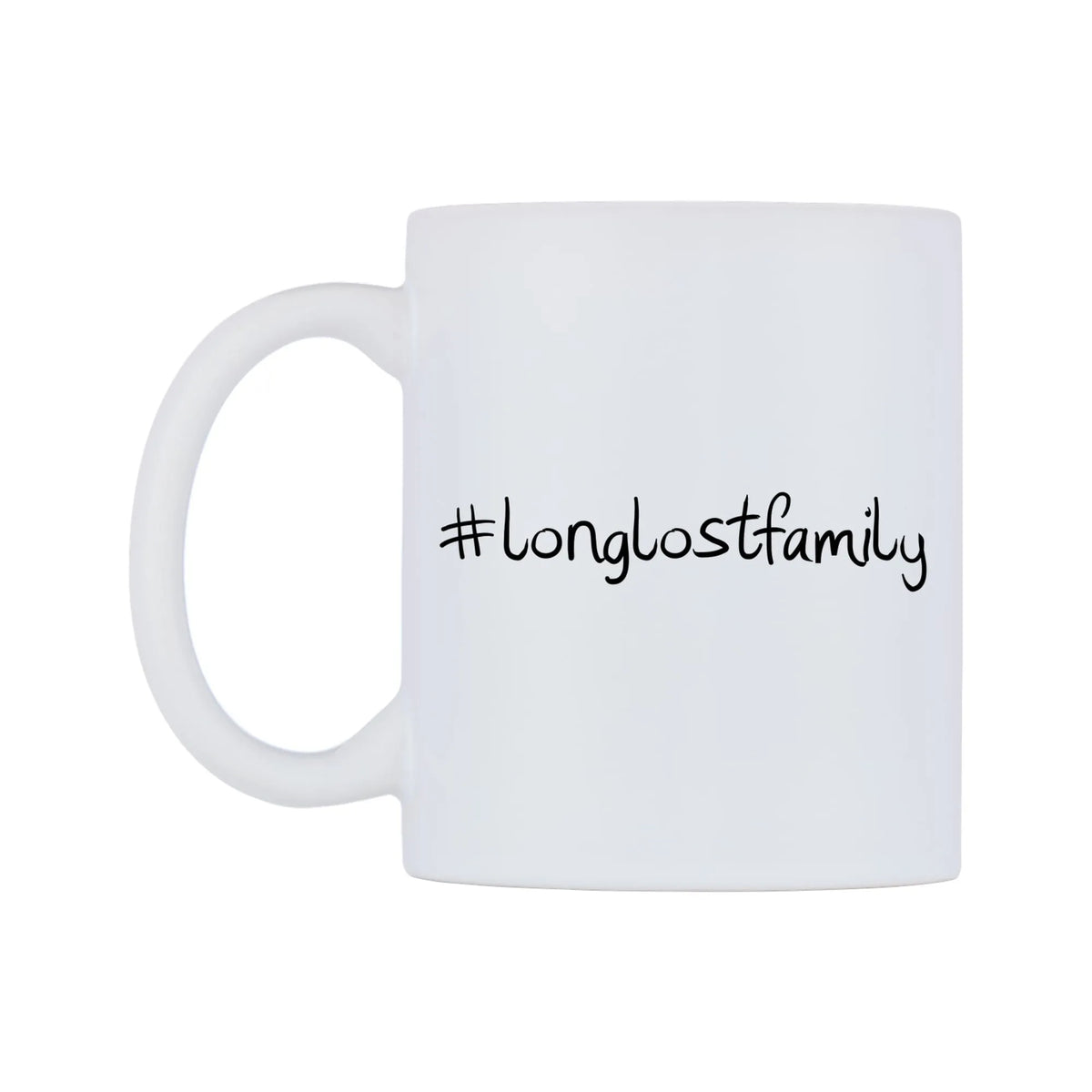 longlostfamily Mug — mug, right side, on a white background